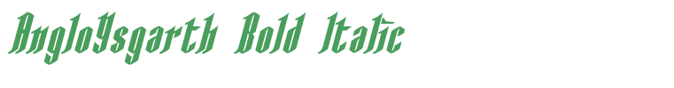 AngloYsgarth Bold Italic
